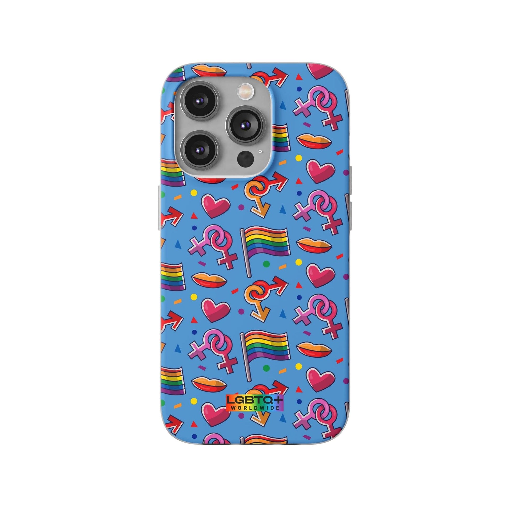 LGBTQWorldwide - ,,FLAGGEN" Flexible Handyhülle Accessories, Case, iPhone, iPhone Cases, Phone accessory, Phone Cases, Samsung Cases, silikon, Valentine's Day promotion lgbtq Bekleidung Accessoires unisex Zubehör