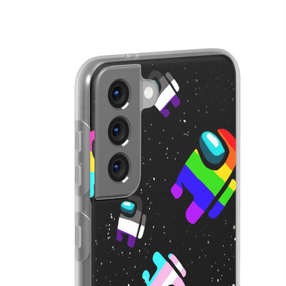 LGBTQWorldwide - ,,IMPOSTER" Flexible Handyhülle Accessories, Case, iPhone, iPhone Cases, Phone accessory, Phone Cases, Samsung Cases, silikon, Valentine's Day promotion lgbtq Bekleidung Accessoires unisex Zubehör