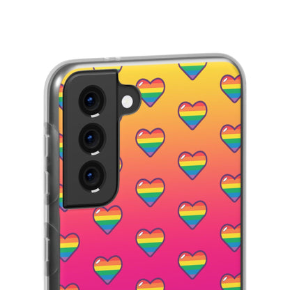 LGBTQWorldwide - ,,HERZEN" Flexible Handyhülle Accessories, Case, iPhone, iPhone Cases, Phone accessory, Phone Cases, Samsung Cases, silikon, Valentine's Day promotion lgbtq Bekleidung Accessoires unisex Zubehör