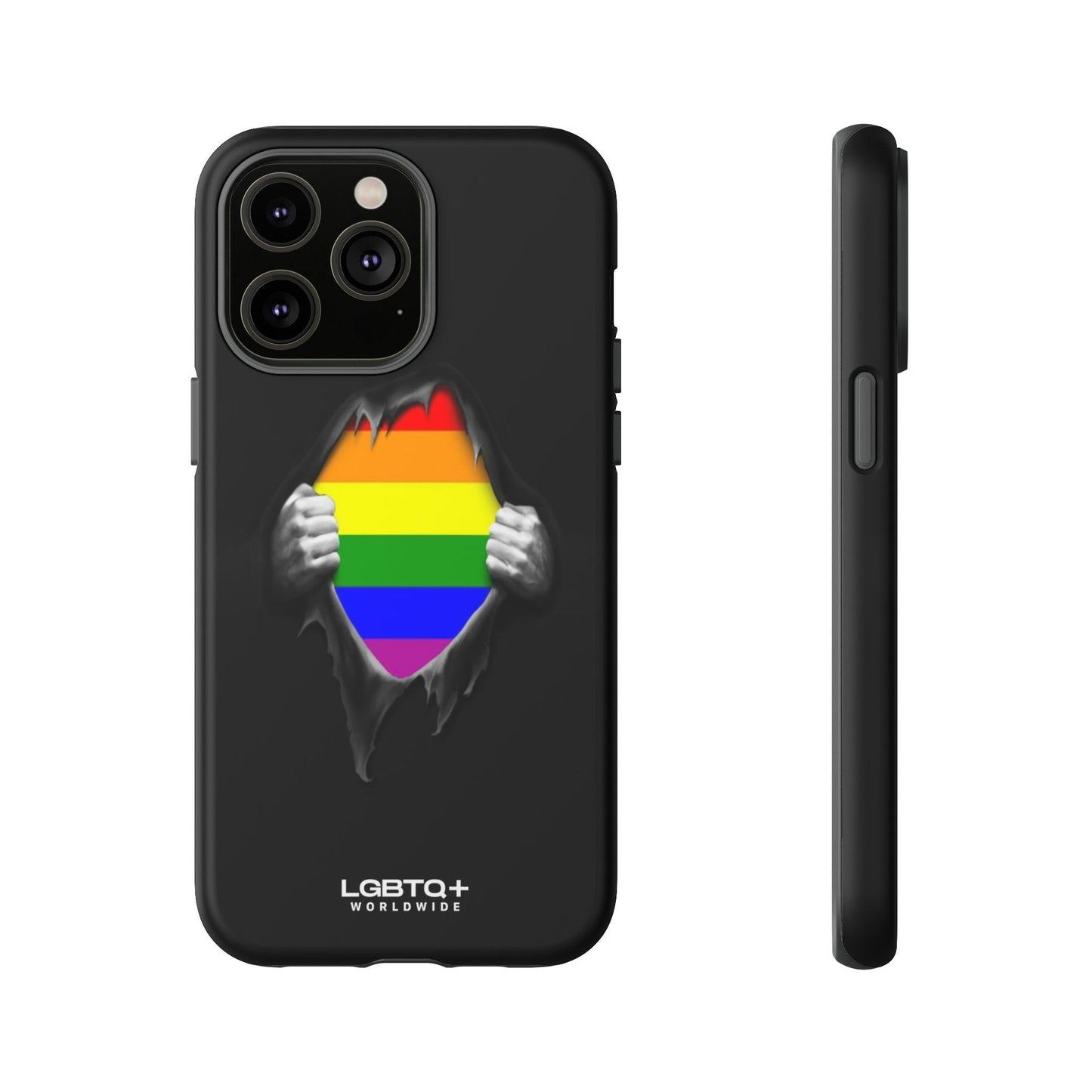 LGBTQWorldwide - ,,SCHWARZES LOCH" Doppelgehäuse Handyhülle Accessories, Glossy, iPhone Cases, Matte, Phone accessory, Phone Cases, Samsung Cases, Thermo, Valentine's Day Picks lgbtq Bekleidung Accessoires unisex Zubehör