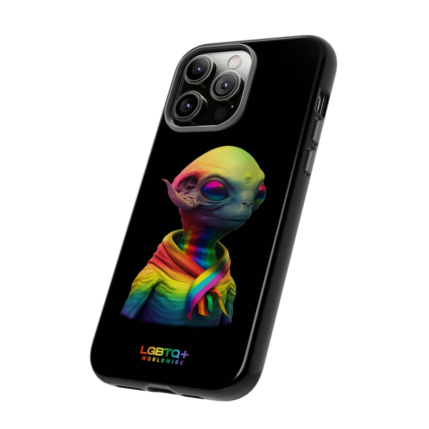 LGBTQWorldwide - ,,ALIEN" Doppelgehäuse Handyhülle Accessories, Glossy, iPhone Cases, Matte, Phone accessory, Phone Cases, Samsung Cases, tough, Valentine's Day Picks lgbtq Bekleidung Accessoires unisex Zubehör