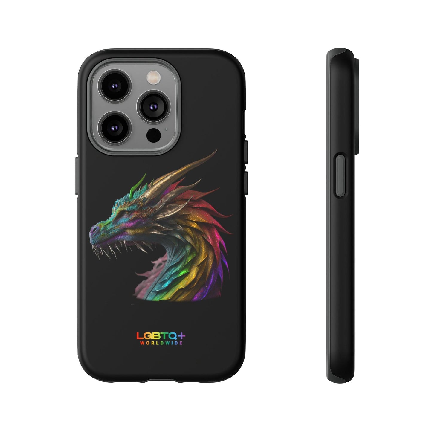 LGBTQWorldwide - ,,DRACHE" Doppelgehäuse Handyhülle Accessories, Glossy, iPhone Cases, Matte, Phone accessory, Phone Cases, Samsung Cases, tough, Valentine's Day Picks lgbtq Bekleidung Accessoires unisex Zubehör