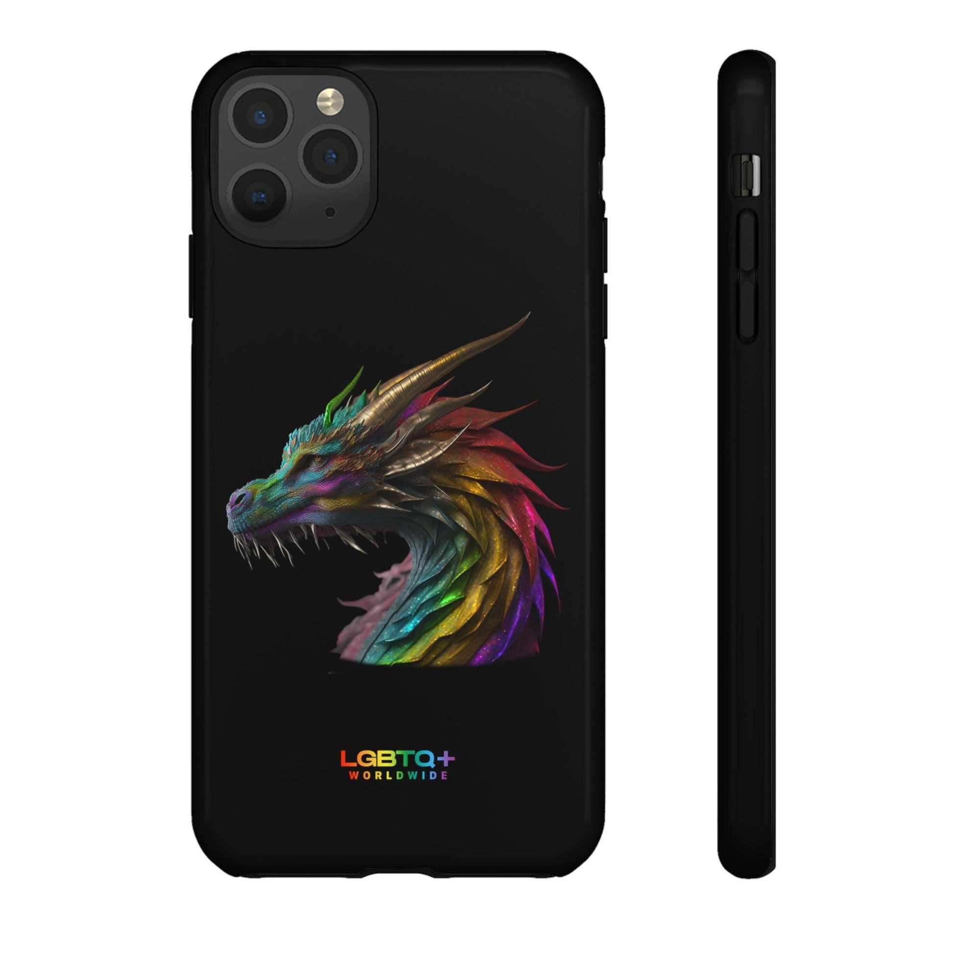 LGBTQWorldwide - ,,DRACHE" Doppelgehäuse Handyhülle Accessories, Glossy, iPhone Cases, Matte, Phone accessory, Phone Cases, Samsung Cases, tough, Valentine's Day Picks lgbtq Bekleidung Accessoires unisex Zubehör