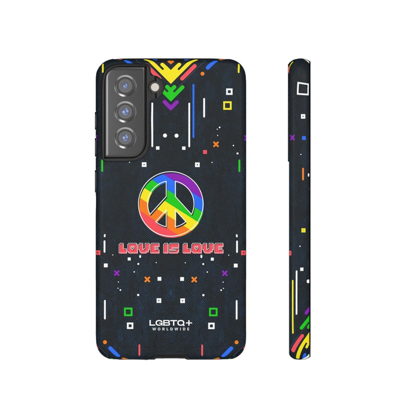 LGBTQWorldwide - ,,PEACE" Doppelgehäuse Handyhülle Accessories, Glossy, iPhone Cases, Matte, Phone accessory, Phone Cases, Samsung Cases, Thermo, Valentine's Day Picks lgbtq Bekleidung Accessoires unisex Zubehör