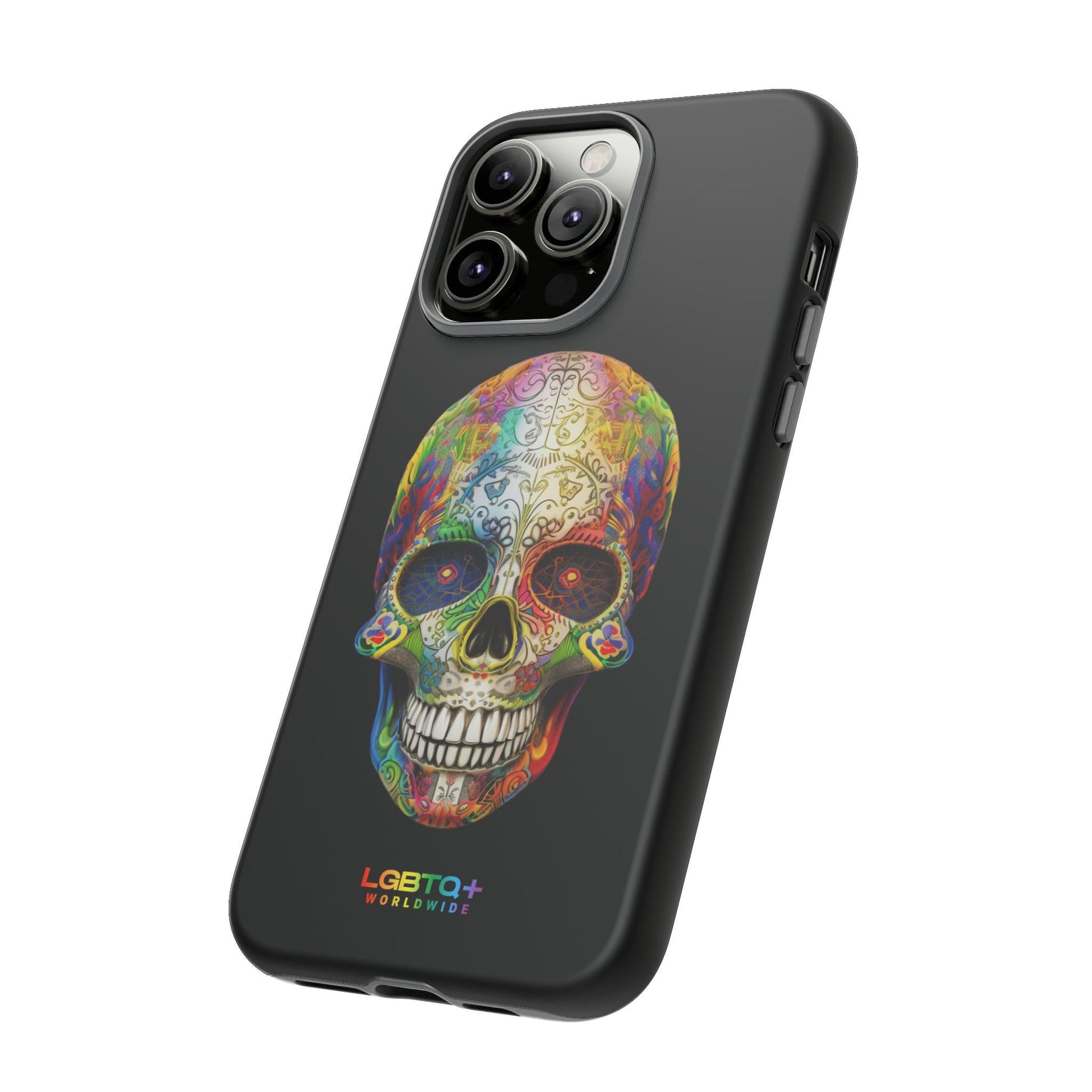 LGBTQWorldwide - ,,SKULL HEAD" Doppelgehäuse Handyhülle Accessories, Glossy, iPhone Cases, Matte, Phone accessory, Phone Cases, Samsung Cases, tough, Valentine's Day Picks lgbtq Bekleidung Accessoires unisex Zubehör