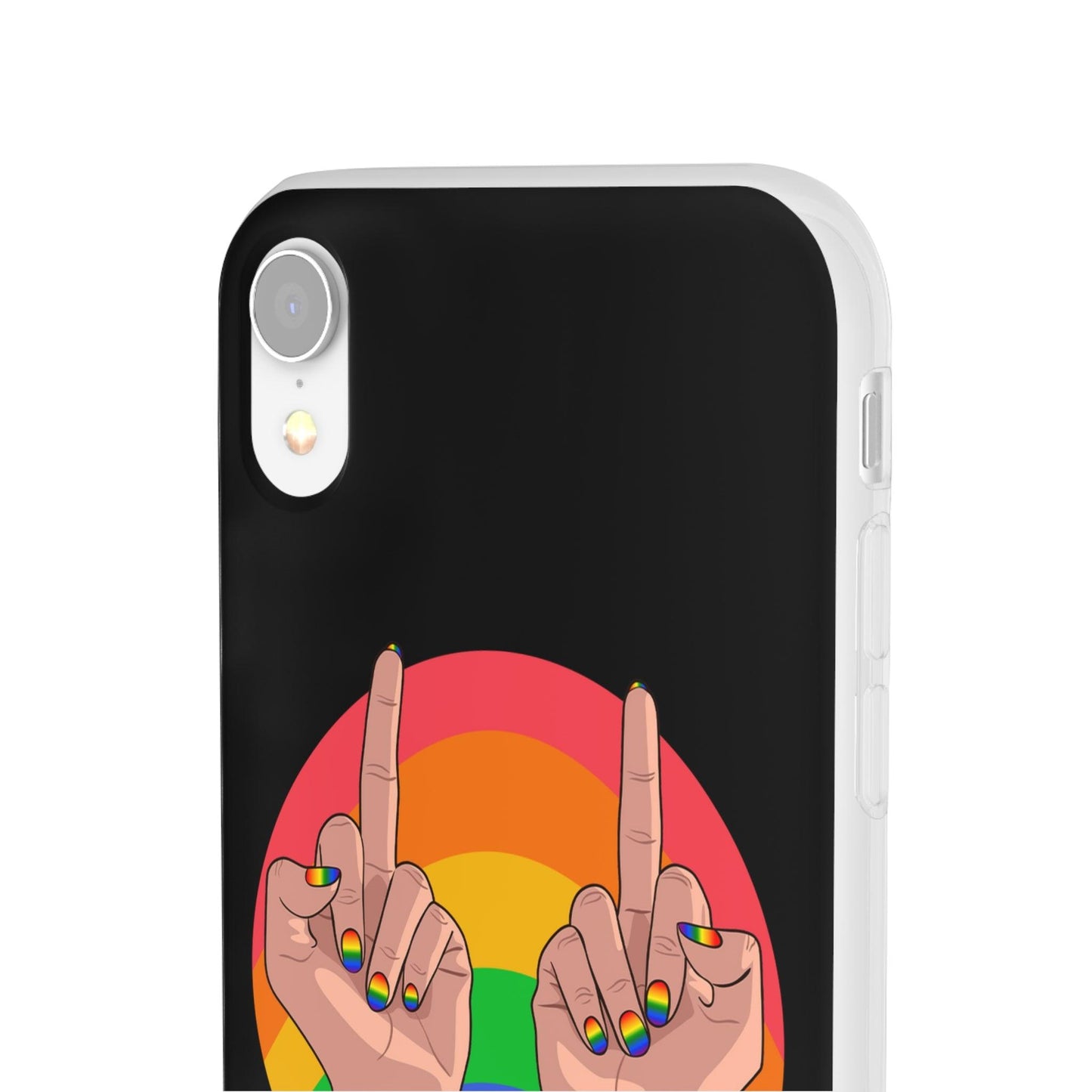 LGBTQWorldwide - ,,GIVE A FUCK" Flexible Handyhülle Accessories, Case, iPhone, iPhone Cases, Phone accessory, Phone Cases, Samsung Cases, silikon, Valentine's Day promotion lgbtq Bekleidung Accessoires unisex Zubehör