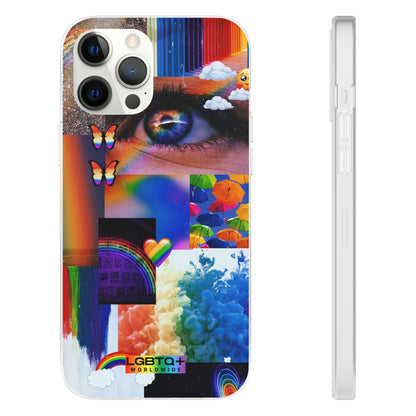 LGBTQWorldwide - ,,VISION" Flexible Handyhülle Accessories, Case, iPhone, iPhone Cases, Phone accessory, Phone Cases, Samsung Cases, silikon, Valentine's Day promotion lgbtq Bekleidung Accessoires unisex Zubehör