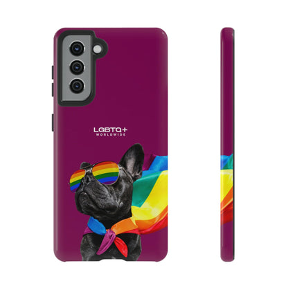 LGBTQWorldwide - ,,GLÜCKLICHER HUND" Doppelgehäuse Handyhülle Accessories, Glossy, iPhone Cases, Matte, Phone accessory, Phone Cases, Samsung Cases, Thermo, Valentine's Day Picks lgbtq Bekleidung Accessoires unisex Zubehör