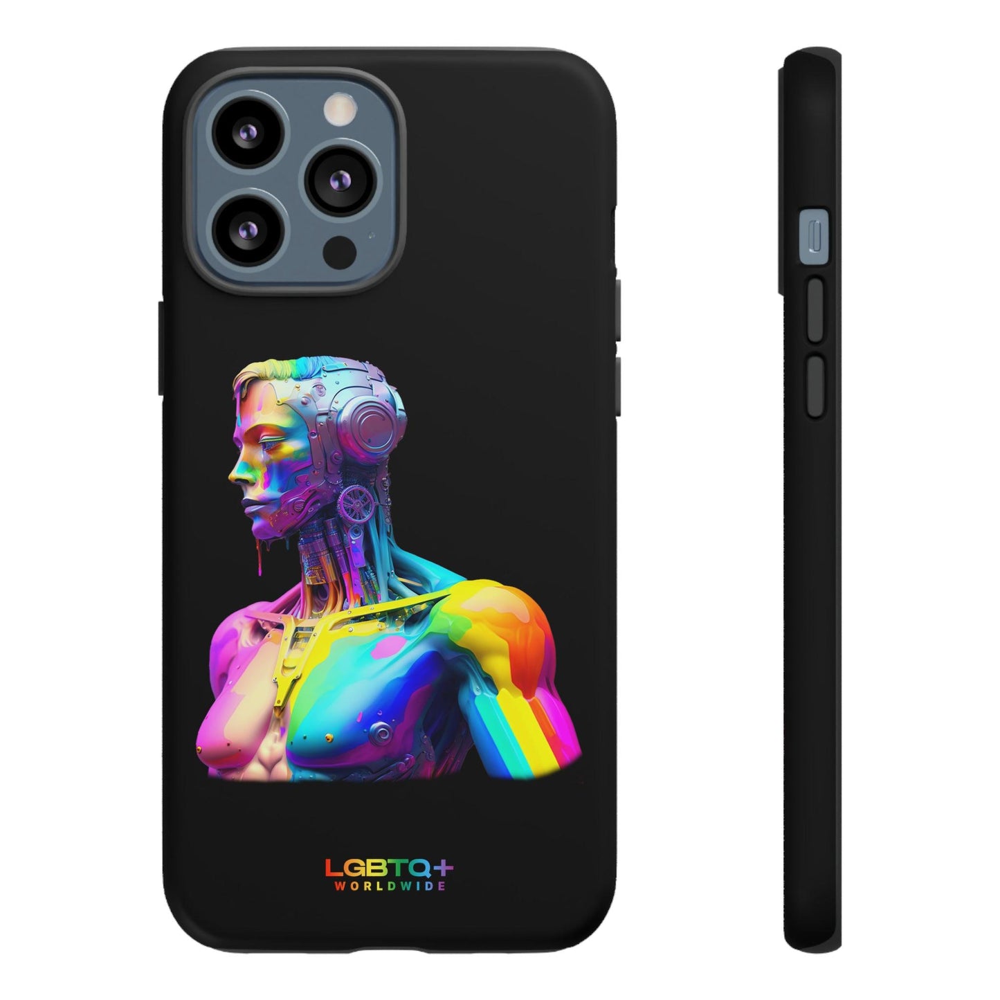 LGBTQWorldwide - ,,ZUKÜNFTIGER ROBOTER" Doppelgehäuse Handyhülle Accessories, Glossy, iPhone Cases, Matte, Phone accessory, Phone Cases, Samsung Cases, tough, Valentine's Day Picks lgbtq Bekleidung Accessoires unisex Zubehör