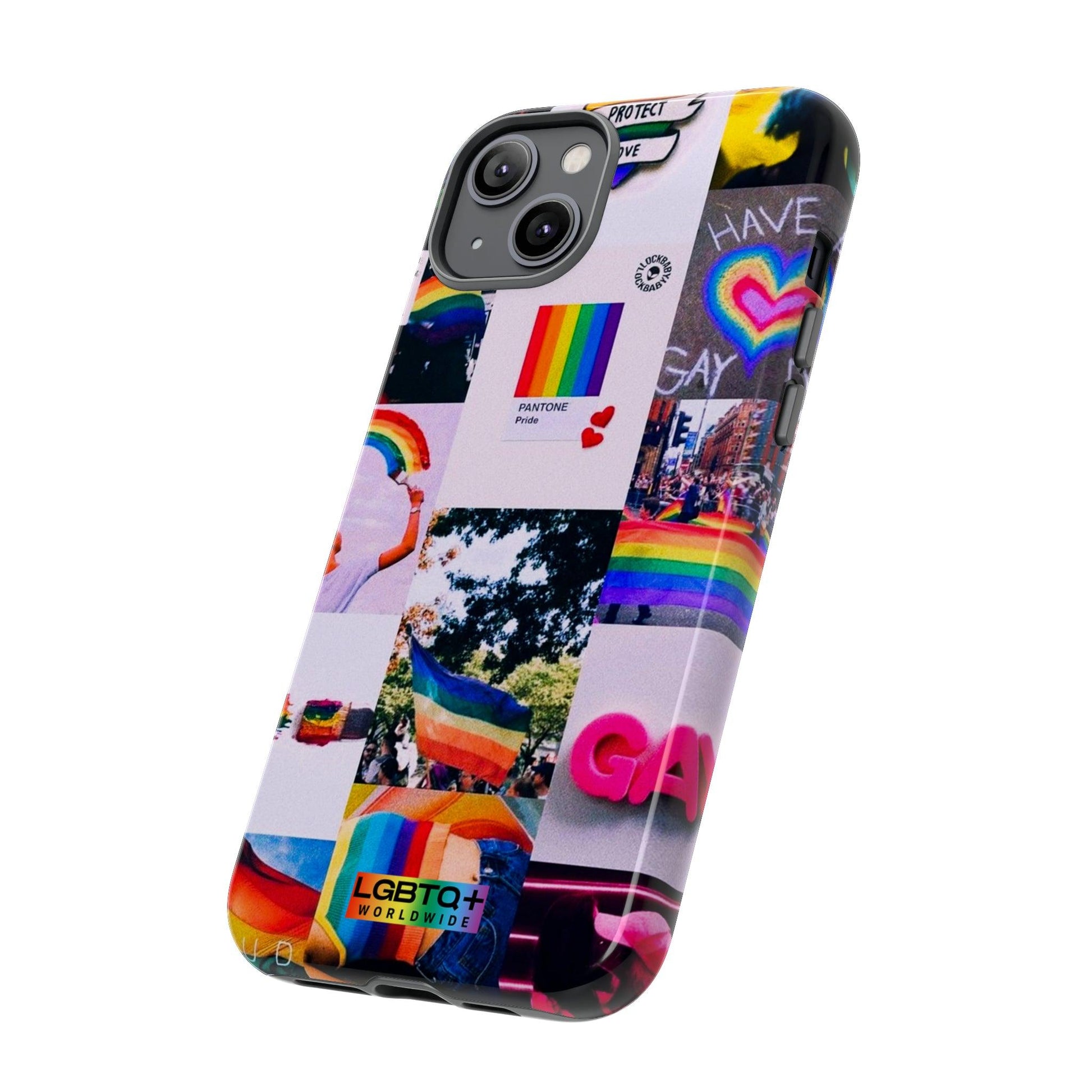 LGBTQWorldwide - ,,REGENBOGEN" Doppelgehäuse Handyhülle Accessories, Glossy, iPhone Cases, Matte, Phone accessory, Phone Cases, Samsung Cases, Thermo, Valentine's Day Picks lgbtq Bekleidung Accessoires unisex Zubehör