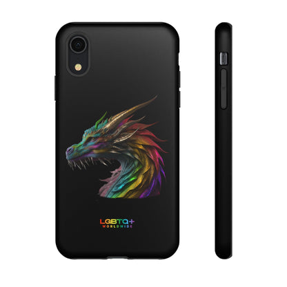 LGBTQWorldwide - ,,DRACHE" Doppelgehäuse Handyhülle Accessories, Glossy, iPhone Cases, Matte, Phone accessory, Phone Cases, Samsung Cases, tough, Valentine's Day Picks lgbtq Bekleidung Accessoires unisex Zubehör