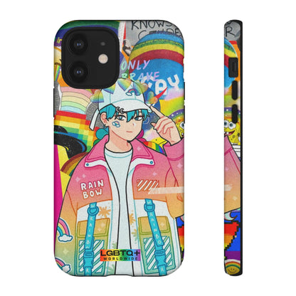 LGBTQWorldwide - ,,REGENBOGEN JUNGE" Doppelgehäuse Handyhülle Accessories, Glossy, iPhone Cases, Matte, Phone accessory, Phone Cases, Samsung Cases, Thermo, Valentine's Day Picks lgbtq Bekleidung Accessoires unisex Zubehör