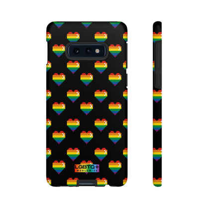 LGBTQWorldwide - ,,COMIC HERZEN" Doppelgehäuse Handyhülle Accessories, Glossy, iPhone Cases, Matte, Phone accessory, Phone Cases, Samsung Cases, Thermo, Valentine's Day Picks lgbtq Bekleidung Accessoires unisex Zubehör