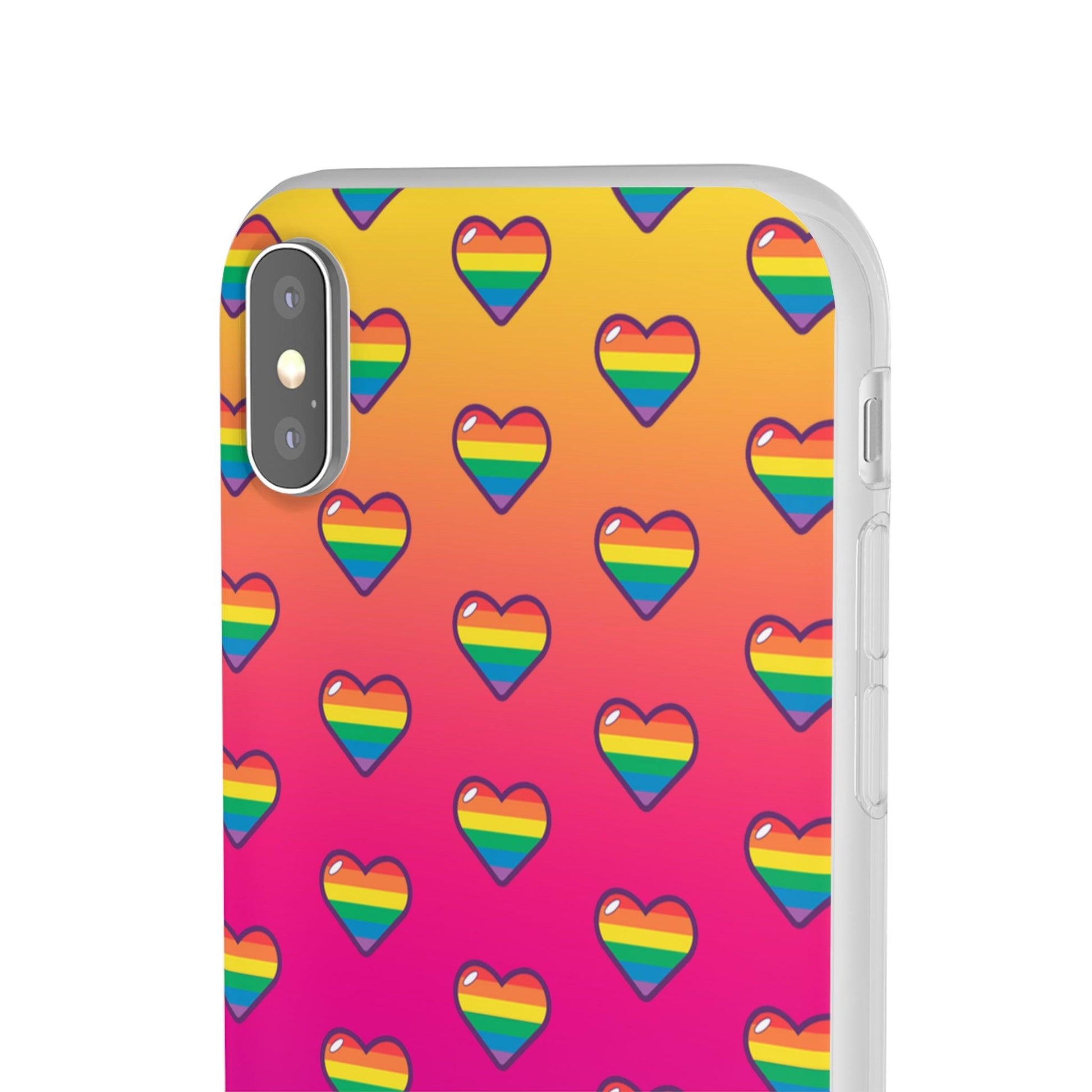 LGBTQWorldwide - ,,HERZEN" Flexible Handyhülle Accessories, Case, iPhone, iPhone Cases, Phone accessory, Phone Cases, Samsung Cases, silikon, Valentine's Day promotion lgbtq Bekleidung Accessoires unisex Zubehör