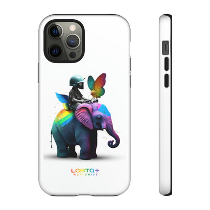 LGBTQWorldwide - ,,SCHMETTERLING" Doppelgehäuse Handyhülle Accessories, Glossy, iPhone Cases, Matte, Phone accessory, Phone Cases, Samsung Cases, tough, Valentine's Day Picks lgbtq Bekleidung Accessoires unisex Zubehör