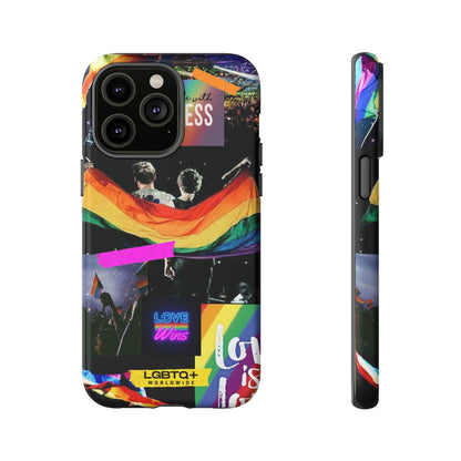 LGBTQWorldwide - ,,COMMUNITY" Doppelgehäuse Handyhülle Accessories, Glossy, iPhone Cases, Matte, Phone accessory, Phone Cases, Samsung Cases, Thermo, Valentine's Day Picks lgbtq Bekleidung Accessoires unisex Zubehör