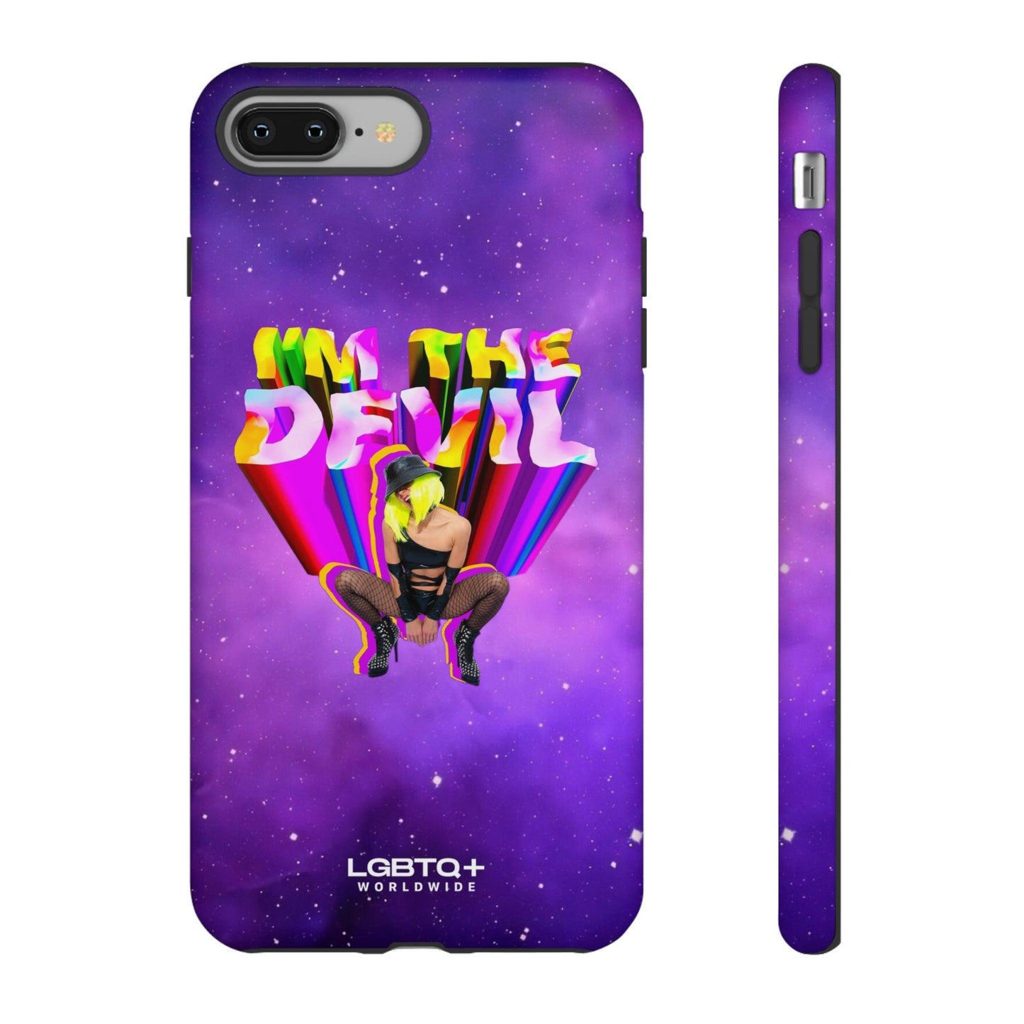 LGBTQWorldwide - ,,I AM THE DEVIL" Doppelgehäuse Handyhülle Accessories, Glossy, iPhone Cases, Matte, Phone accessory, Phone Cases, Samsung Cases, Thermo, Valentine's Day Picks lgbtq Bekleidung Accessoires unisex Zubehör