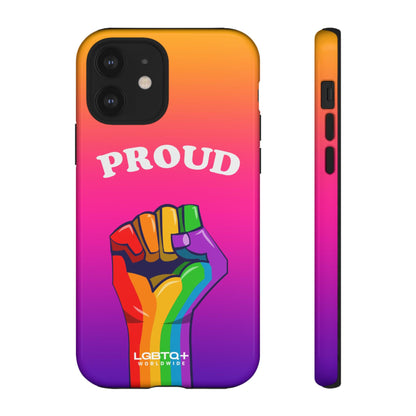 LGBTQWorldwide - ,,GLÜCKLICH" Doppelgehäuse Handyhülle Accessories, Glossy, iPhone Cases, Matte, Phone accessory, Phone Cases, Samsung Cases, Thermo, Valentine's Day Picks lgbtq Bekleidung Accessoires unisex Zubehör