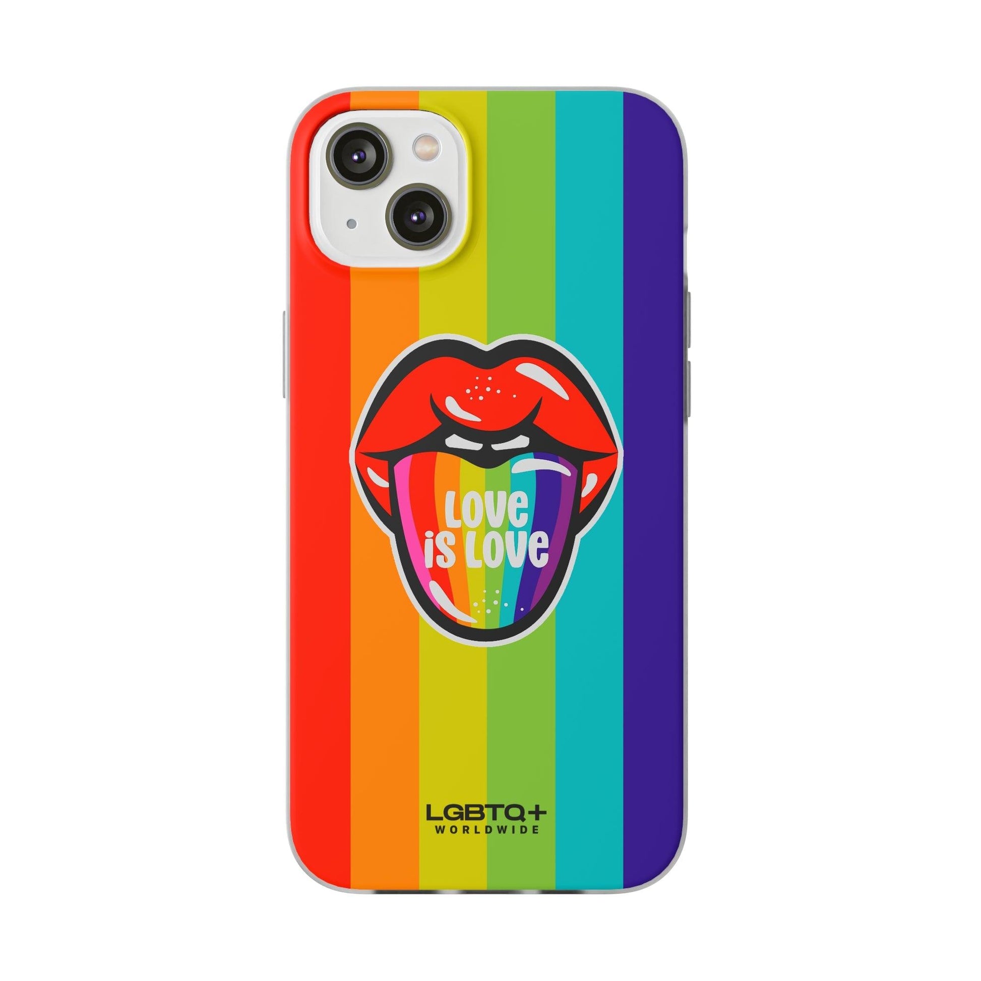 LGBTQWorldwide - ,,LIEBES ZUNGE" Flexible Handyhülle Accessories, Case, iPhone, iPhone Cases, Phone accessory, Phone Cases, Samsung Cases, silikon, Valentine's Day promotion lgbtq Bekleidung Accessoires unisex Zubehör