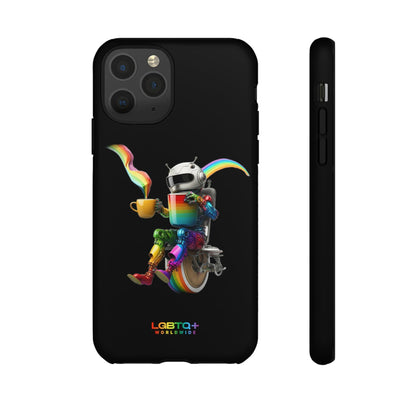 LGBTQWorldwide - ,,LUSTIGER ROBOTER" Doppelgehäuse Handyhülle Accessories, Glossy, iPhone Cases, Matte, Phone accessory, Phone Cases, Samsung Cases, tough, Valentine's Day Picks lgbtq Bekleidung Accessoires unisex Zubehör