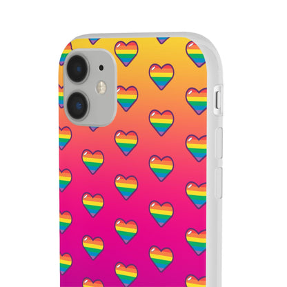 LGBTQWorldwide - ,,HERZEN" Flexible Handyhülle Accessories, Case, iPhone, iPhone Cases, Phone accessory, Phone Cases, Samsung Cases, silikon, Valentine's Day promotion lgbtq Bekleidung Accessoires unisex Zubehör