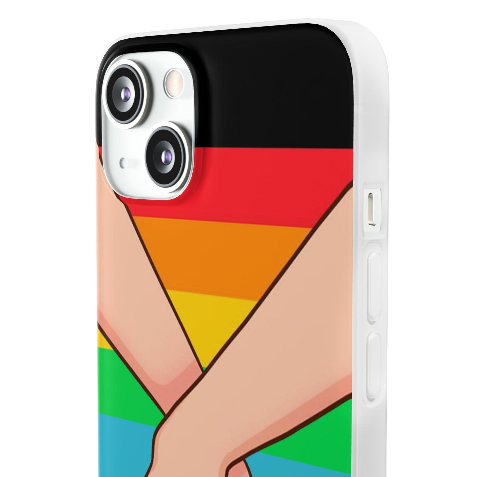 LGBTQWorldwide - ,,TOGETHER PRIDE" Flexible Handyhülle Accessories, Case, iPhone, iPhone Cases, Phone accessory, Phone Cases, Samsung Cases, silikon, Valentine's Day promotion lgbtq Bekleidung Accessoires unisex Zubehör