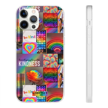 LGBTQWorldwide - ,,FREUNDLICHKEIT" Flexible Handyhülle Accessories, Case, iPhone, iPhone Cases, Phone accessory, Phone Cases, Samsung Cases, silikon, Valentine's Day promotion lgbtq Bekleidung Accessoires unisex Zubehör