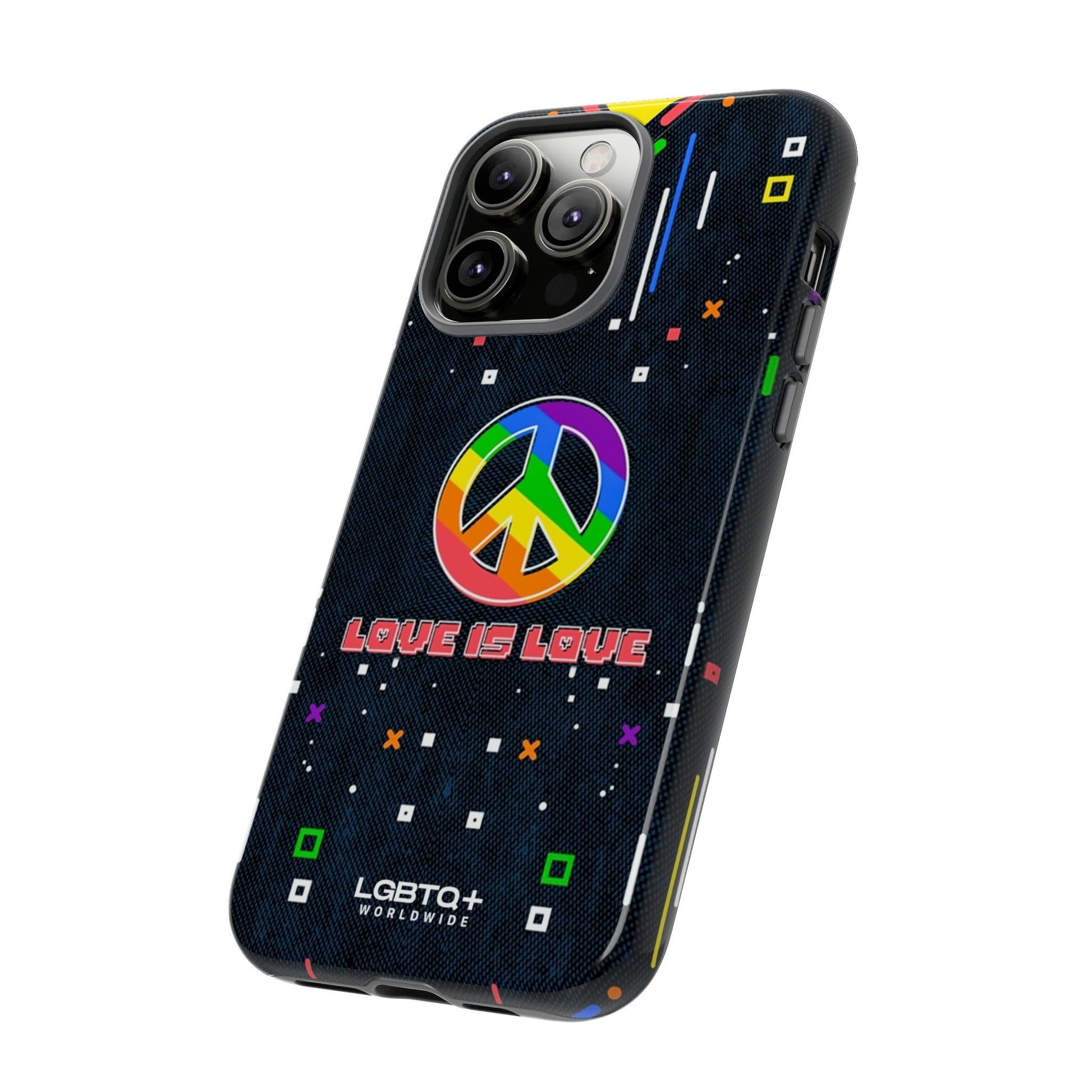 LGBTQWorldwide - ,,PEACE" Doppelgehäuse Handyhülle Accessories, Glossy, iPhone Cases, Matte, Phone accessory, Phone Cases, Samsung Cases, Thermo, Valentine's Day Picks lgbtq Bekleidung Accessoires unisex Zubehör