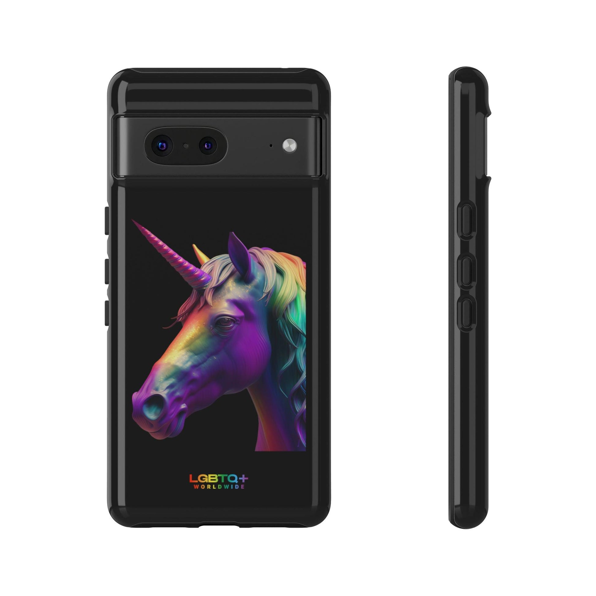 LGBTQWorldwide - ,,REGENBOGEN EINHORN" Doppelgehäuse Handyhülle Accessories, Glossy, iPhone Cases, Matte, Phone accessory, Phone Cases, Samsung Cases, tough, Valentine's Day Picks lgbtq Bekleidung Accessoires unisex Zubehör