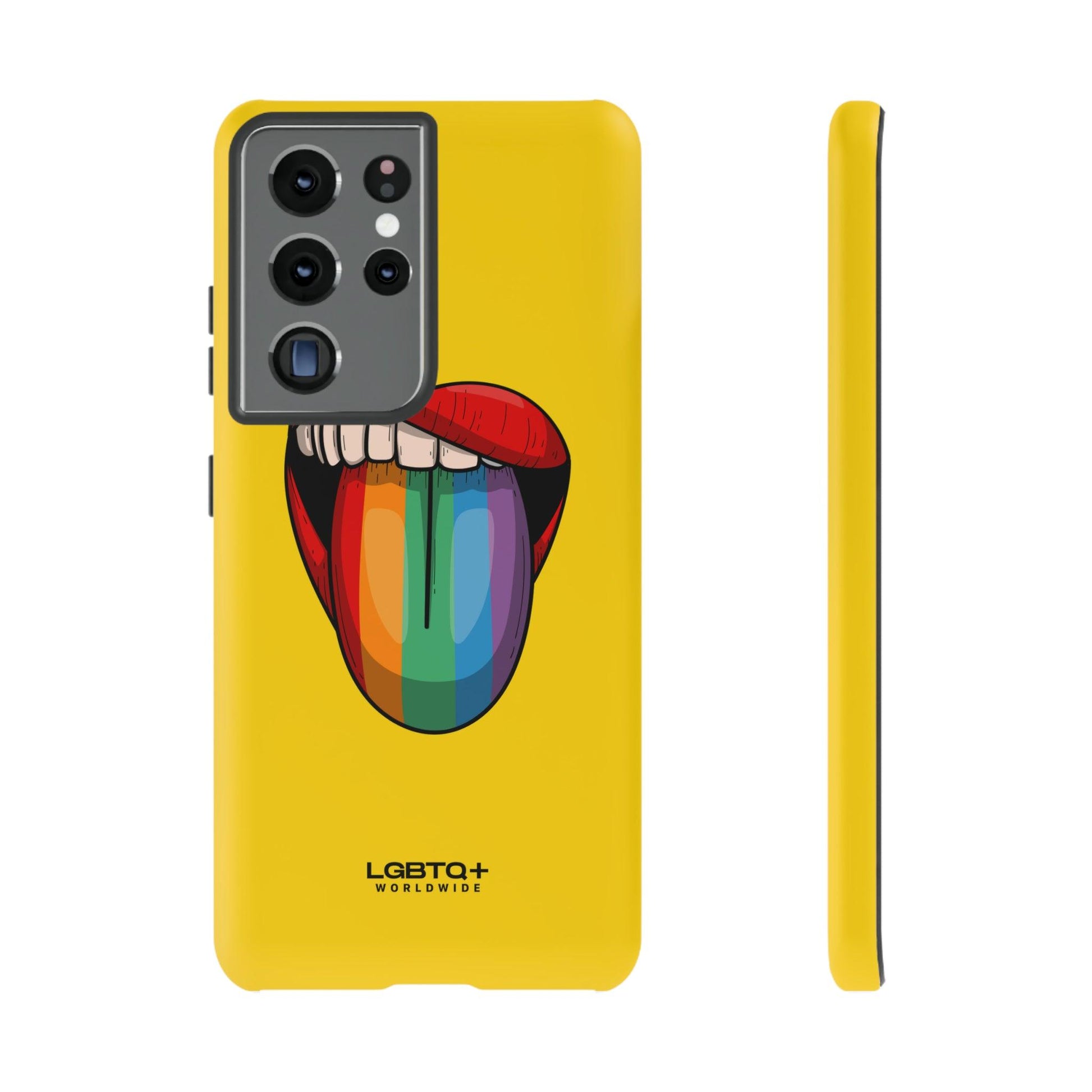 LGBTQWorldwide - ,,ZUNGE" Doppelgehäuse Handyhülle Accessories, Glossy, iPhone Cases, Matte, Phone accessory, Phone Cases, Samsung Cases, Thermo, Valentine's Day Picks lgbtq Bekleidung Accessoires unisex Zubehör