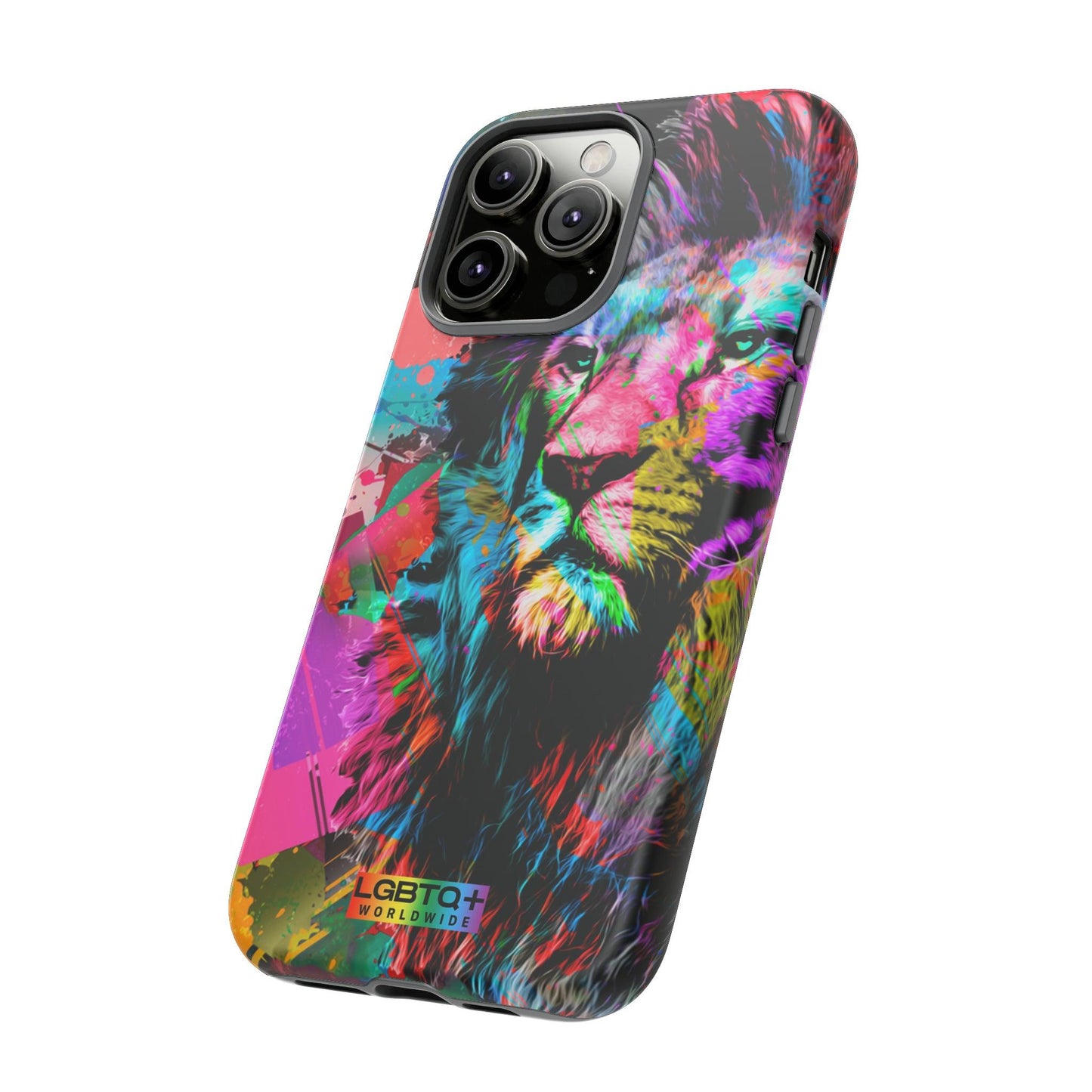 LGBTQWorldwide - ,,STARKER LÖWE" Doppelgehäuse Handyhülle Accessories, Glossy, iPhone Cases, Matte, Phone accessory, Phone Cases, Samsung Cases, Thermo, Valentine's Day Picks lgbtq Bekleidung Accessoires unisex Zubehör