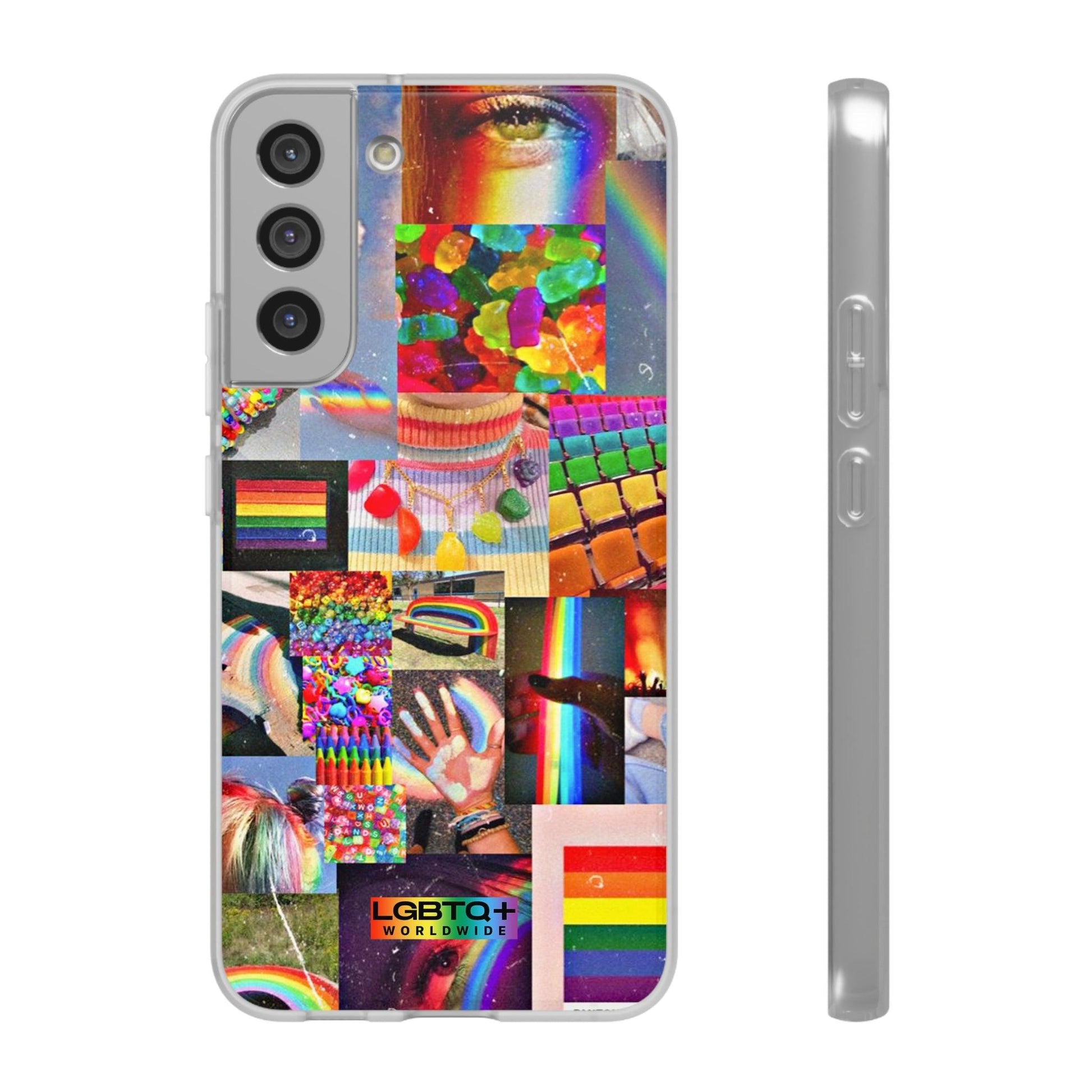 LGBTQWorldwide - ,,COMMUNITY" Flexible Handyhülle Accessories, Case, iPhone, iPhone Cases, Phone accessory, Phone Cases, Samsung Cases, silikon, Valentine's Day promotion lgbtq Bekleidung Accessoires unisex Zubehör