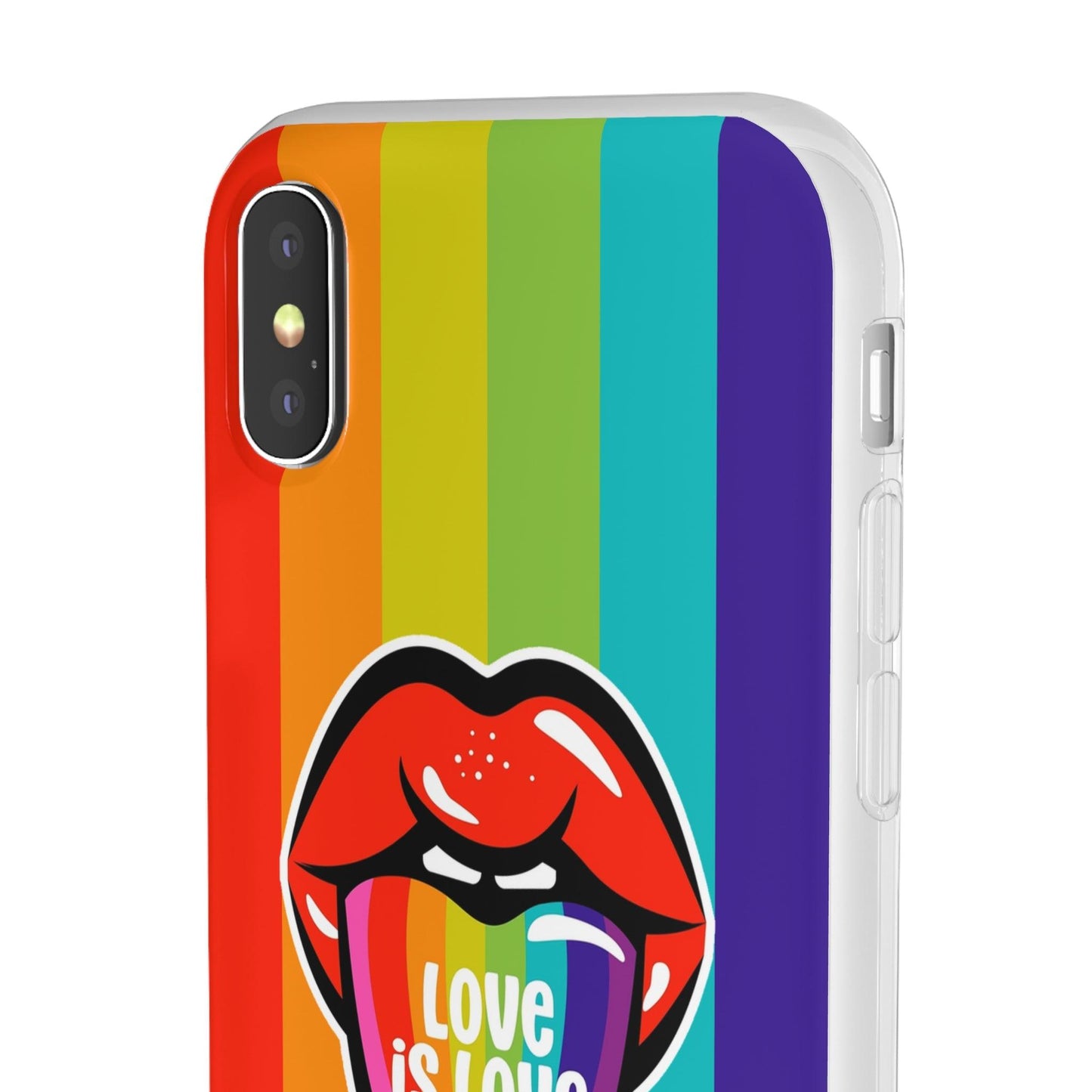 LGBTQWorldwide - ,,LIEBES ZUNGE" Flexible Handyhülle Accessories, Case, iPhone, iPhone Cases, Phone accessory, Phone Cases, Samsung Cases, silikon, Valentine's Day promotion lgbtq Bekleidung Accessoires unisex Zubehör