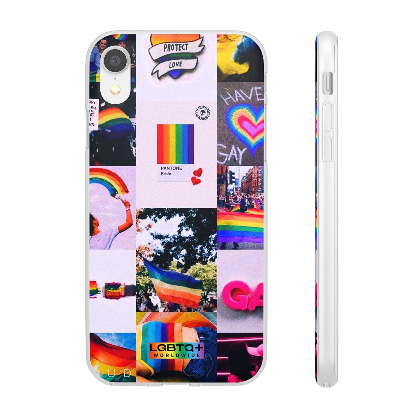 LGBTQWorldwide - ,,REGENBOGEN" Flexible Handyhülle Accessories, Case, iPhone, iPhone Cases, Phone accessory, Phone Cases, Samsung Cases, silikon, Valentine's Day promotion lgbtq Bekleidung Accessoires unisex Zubehör