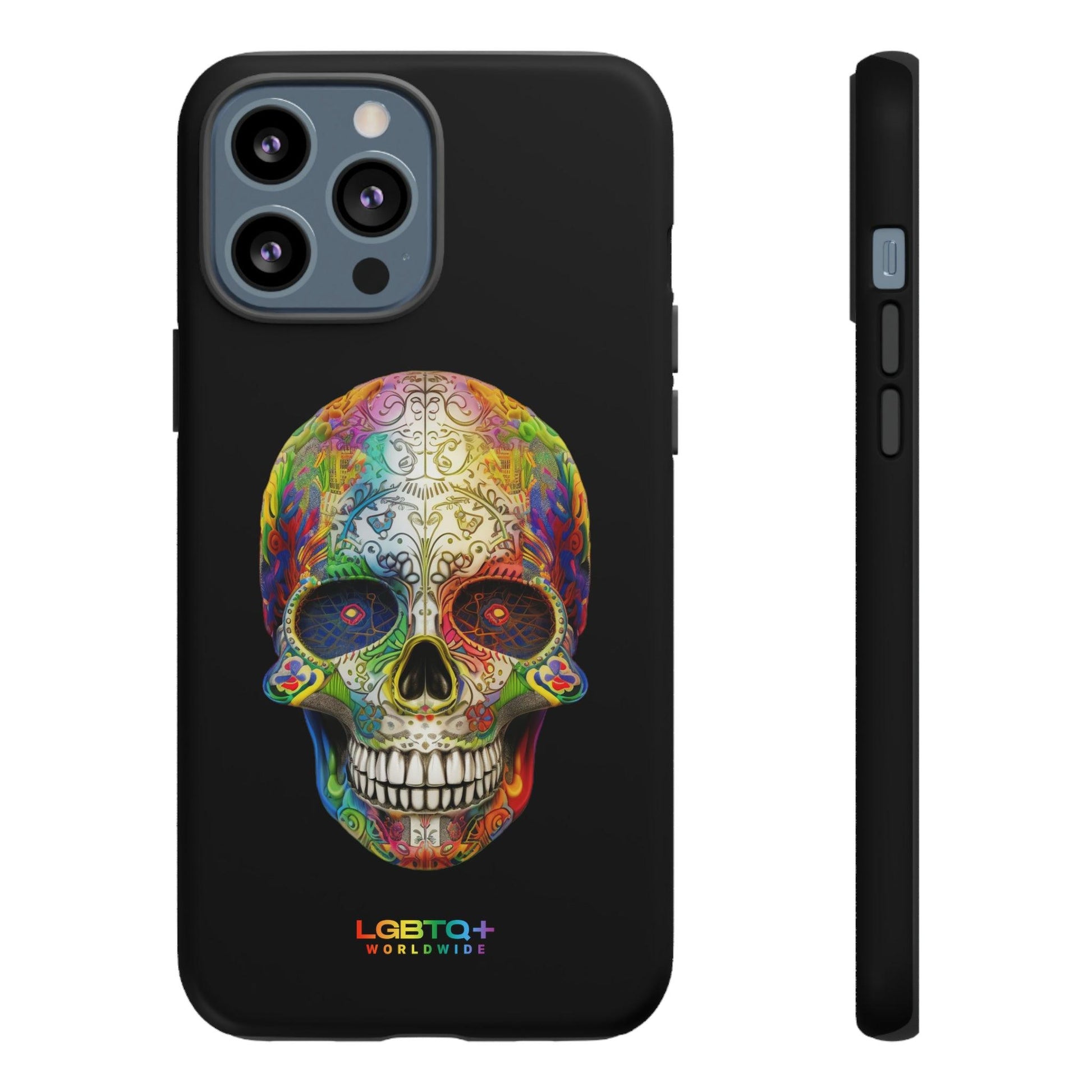 LGBTQWorldwide - ,,SKULL HEAD" Doppelgehäuse Handyhülle Accessories, Glossy, iPhone Cases, Matte, Phone accessory, Phone Cases, Samsung Cases, tough, Valentine's Day Picks lgbtq Bekleidung Accessoires unisex Zubehör