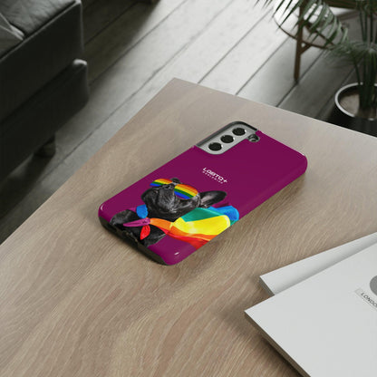 LGBTQWorldwide - ,,GLÜCKLICHER HUND" Doppelgehäuse Handyhülle Accessories, Glossy, iPhone Cases, Matte, Phone accessory, Phone Cases, Samsung Cases, Thermo, Valentine's Day Picks lgbtq Bekleidung Accessoires unisex Zubehör