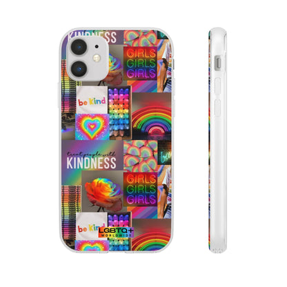 LGBTQWorldwide - ,,FREUNDLICHKEIT" Flexible Handyhülle Accessories, Case, iPhone, iPhone Cases, Phone accessory, Phone Cases, Samsung Cases, silikon, Valentine's Day promotion lgbtq Bekleidung Accessoires unisex Zubehör