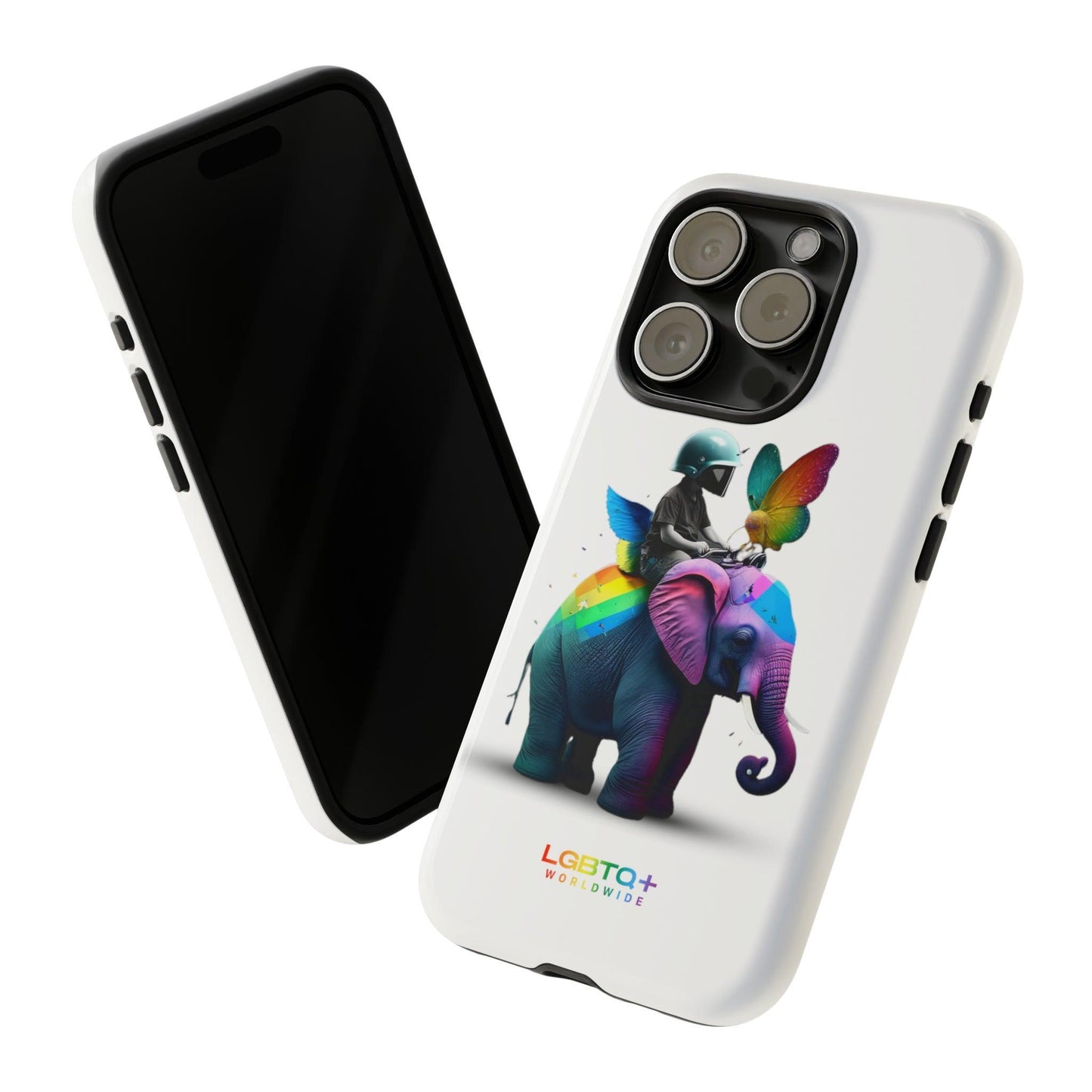 LGBTQWorldwide - ,,SCHMETTERLING" Doppelgehäuse Handyhülle Accessories, Glossy, iPhone Cases, Matte, Phone accessory, Phone Cases, Samsung Cases, tough, Valentine's Day Picks lgbtq Bekleidung Accessoires unisex Zubehör