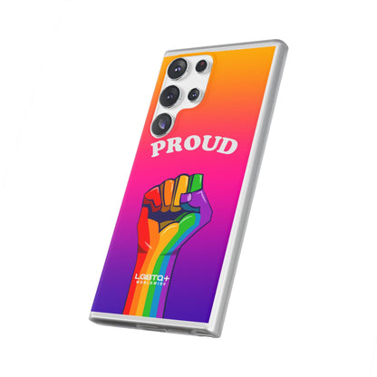 LGBTQWorldwide - ,,GLÜCKLICH" Flexible Handyhülle Accessories, Case, iPhone, iPhone Cases, Phone accessory, Phone Cases, Samsung Cases, silikon, Valentine's Day promotion lgbtq Bekleidung Accessoires unisex Zubehör