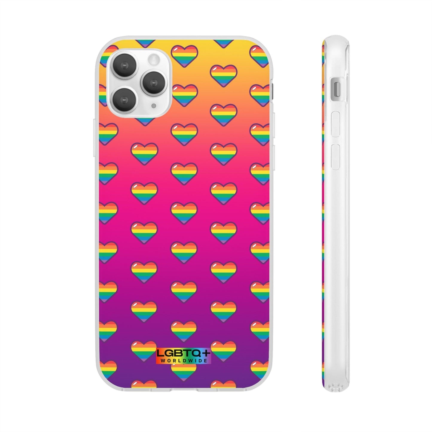 LGBTQWorldwide - ,,HERZEN" Flexible Handyhülle Accessories, Case, iPhone, iPhone Cases, Phone accessory, Phone Cases, Samsung Cases, silikon, Valentine's Day promotion lgbtq Bekleidung Accessoires unisex Zubehör