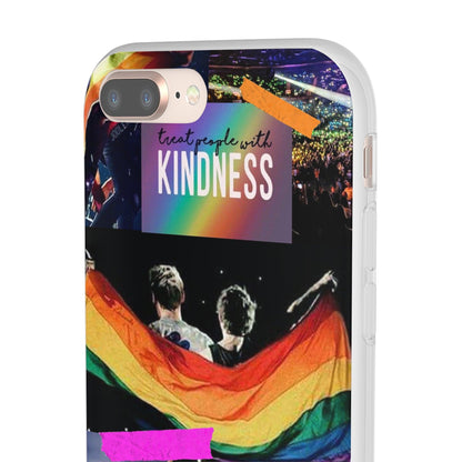 LGBTQWorldwide - ,,KINDNESS" Flexible Handyhülle Accessories, Case, iPhone, iPhone Cases, Phone accessory, Phone Cases, Samsung Cases, silikon, Valentine's Day promotion lgbtq Bekleidung Accessoires unisex Zubehör