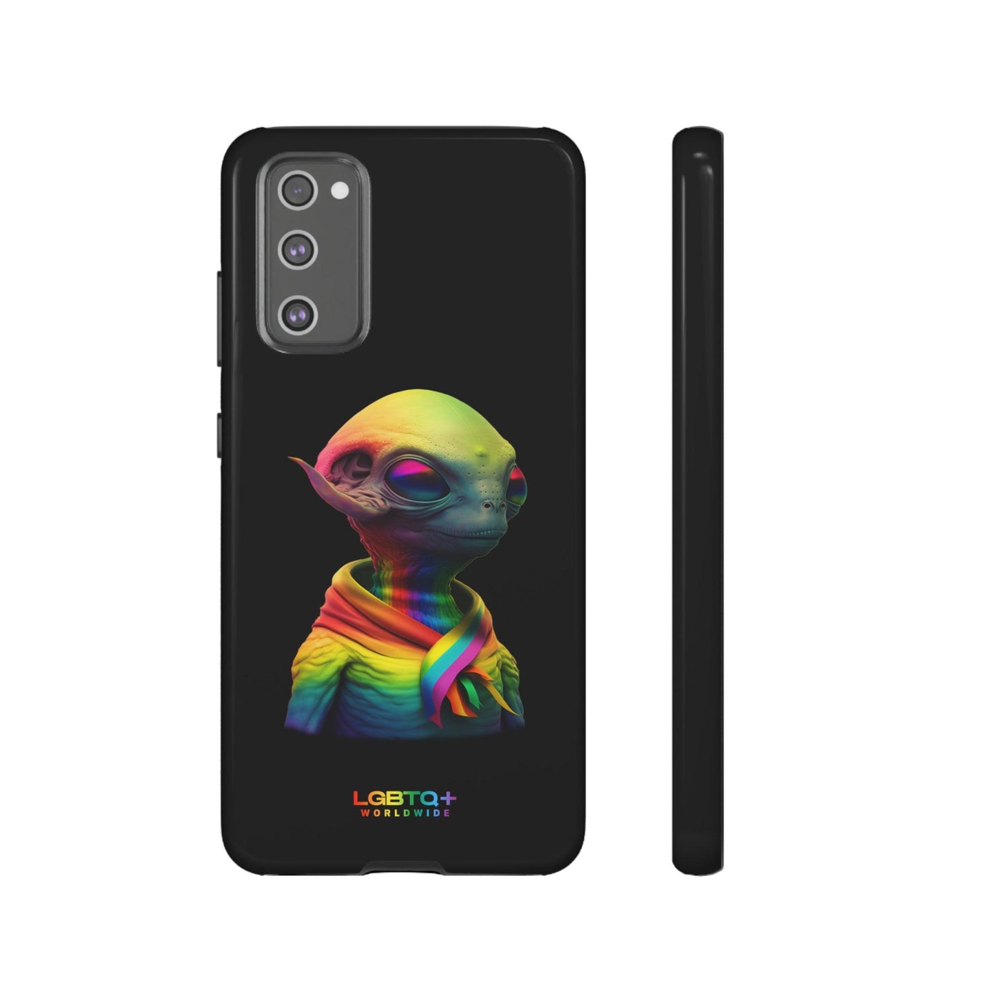 LGBTQWorldwide - ,,ALIEN" Doppelgehäuse Handyhülle Accessories, Glossy, iPhone Cases, Matte, Phone accessory, Phone Cases, Samsung Cases, tough, Valentine's Day Picks lgbtq Bekleidung Accessoires unisex Zubehör