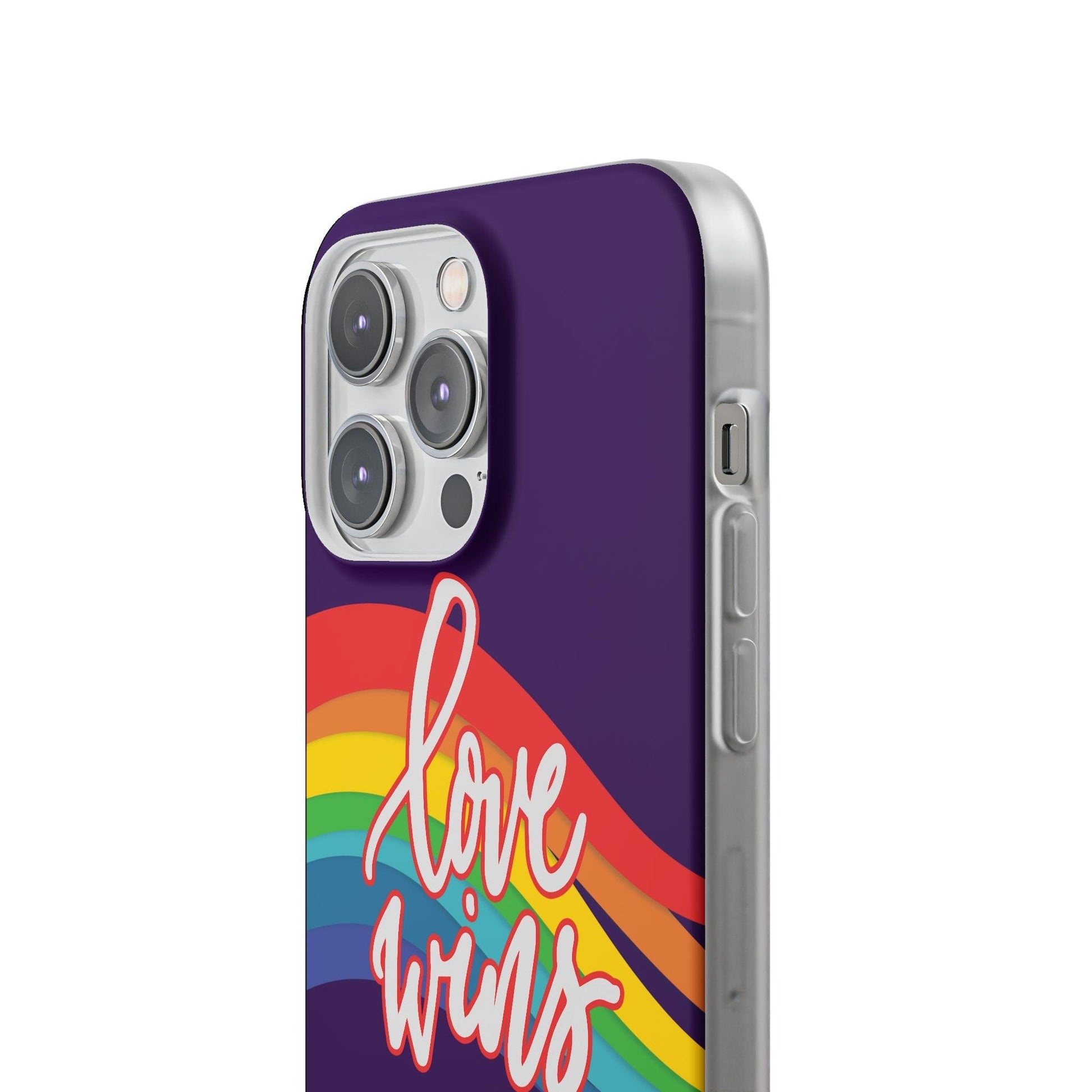 LGBTQWorldwide - ,,LIEBE GEWINNT" Flexible Handyhülle Accessories, Case, iPhone, iPhone Cases, Phone accessory, Phone Cases, Samsung Cases, silikon, Valentine's Day promotion lgbtq Bekleidung Accessoires unisex Zubehör