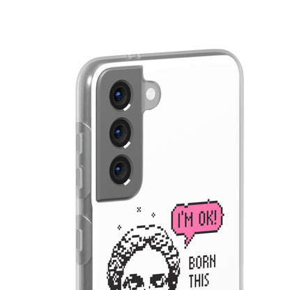 LGBTQWorldwide - ,,BORN THIS WAY" Flexible Handyhülle Accessories, Case, iPhone, iPhone Cases, Phone accessory, Phone Cases, Samsung Cases, silikon, Valentine's Day promotion lgbtq Bekleidung Accessoires unisex Zubehör