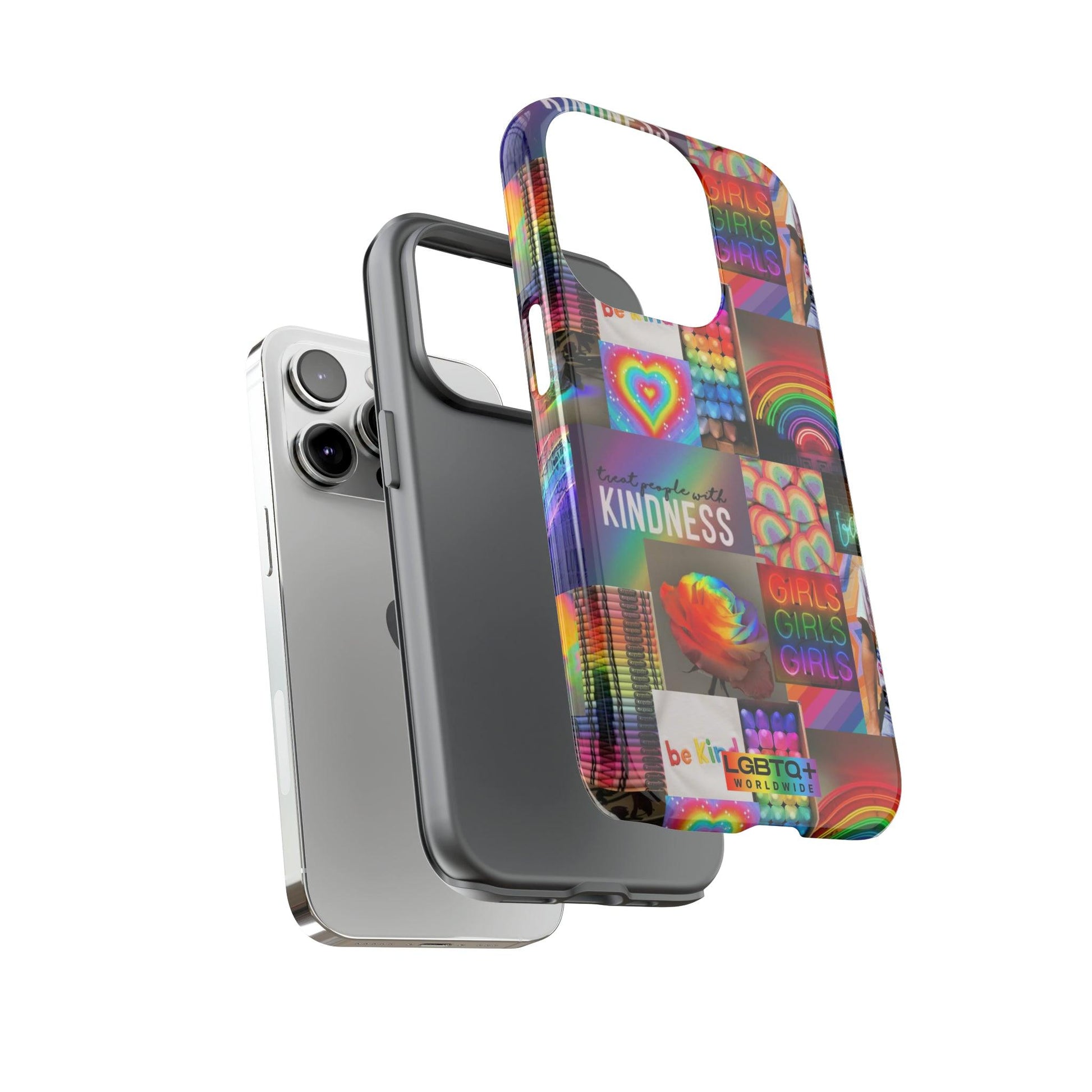 LGBTQWorldwide - ,,FREUNDLICH" Doppelgehäuse Handyhülle Accessories, Glossy, iPhone Cases, Matte, Phone accessory, Phone Cases, Samsung Cases, Thermo, Valentine's Day Picks lgbtq Bekleidung Accessoires unisex Zubehör