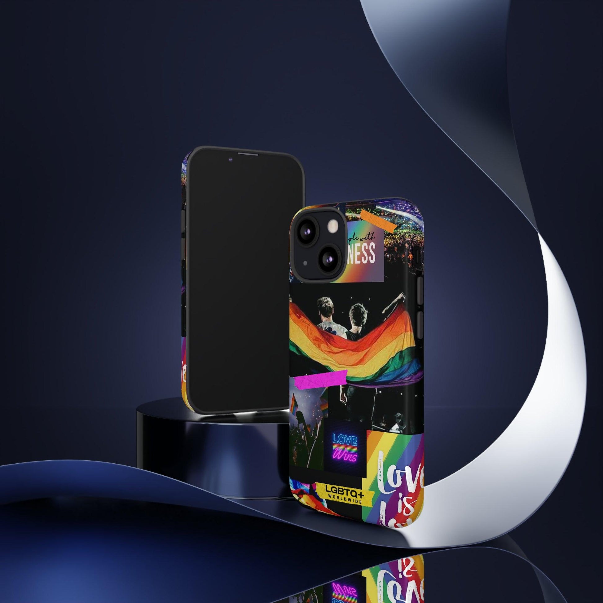 LGBTQWorldwide - ,,COMMUNITY" Doppelgehäuse Handyhülle Accessories, Glossy, iPhone Cases, Matte, Phone accessory, Phone Cases, Samsung Cases, Thermo, Valentine's Day Picks lgbtq Bekleidung Accessoires unisex Zubehör