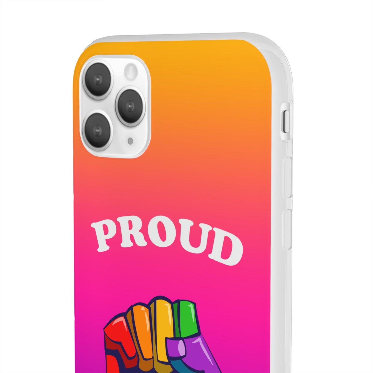 LGBTQWorldwide - ,,GLÜCKLICH" Flexible Handyhülle Accessories, Case, iPhone, iPhone Cases, Phone accessory, Phone Cases, Samsung Cases, silikon, Valentine's Day promotion lgbtq Bekleidung Accessoires unisex Zubehör