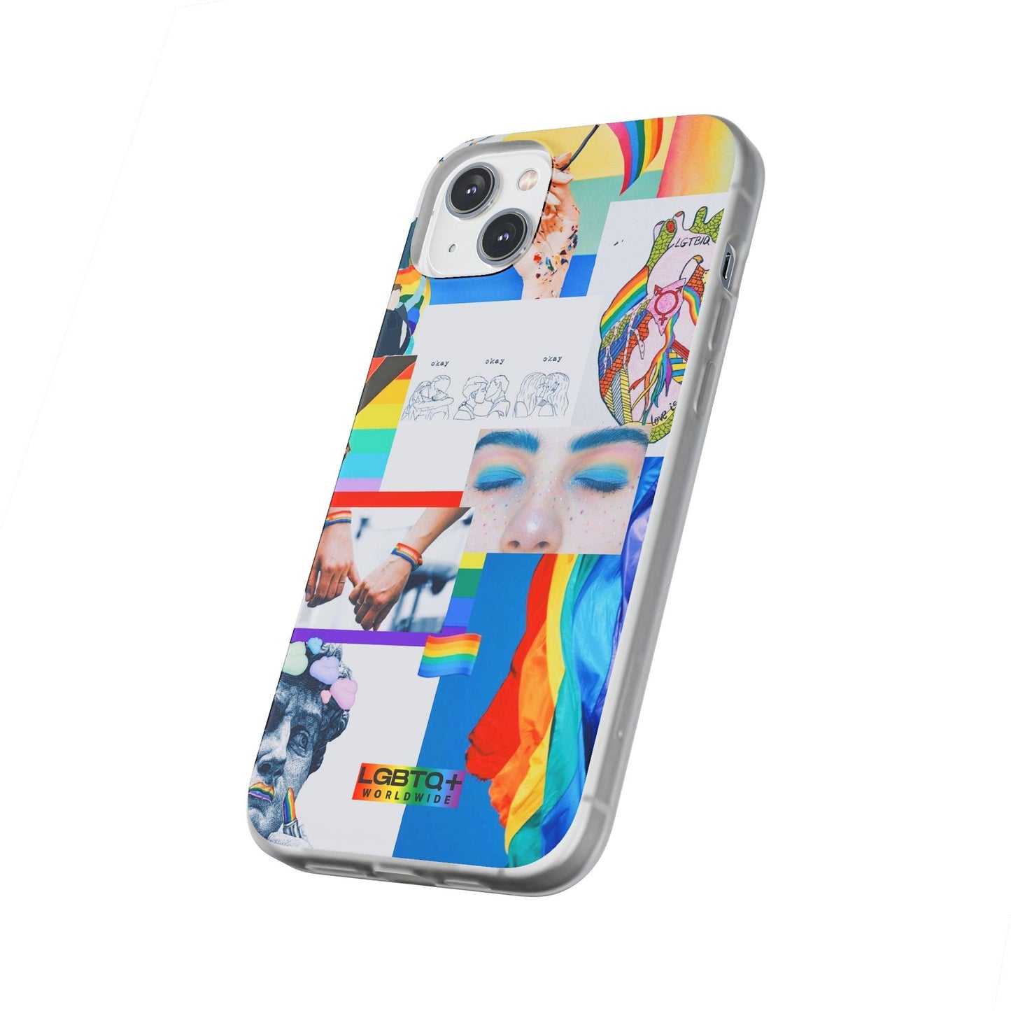 LGBTQWorldwide - ,,SEI FREI" Flexible Handyhülle Accessories, Case, iPhone, iPhone Cases, Phone accessory, Phone Cases, Samsung Cases, silikon, Valentine's Day promotion lgbtq Bekleidung Accessoires unisex Zubehör