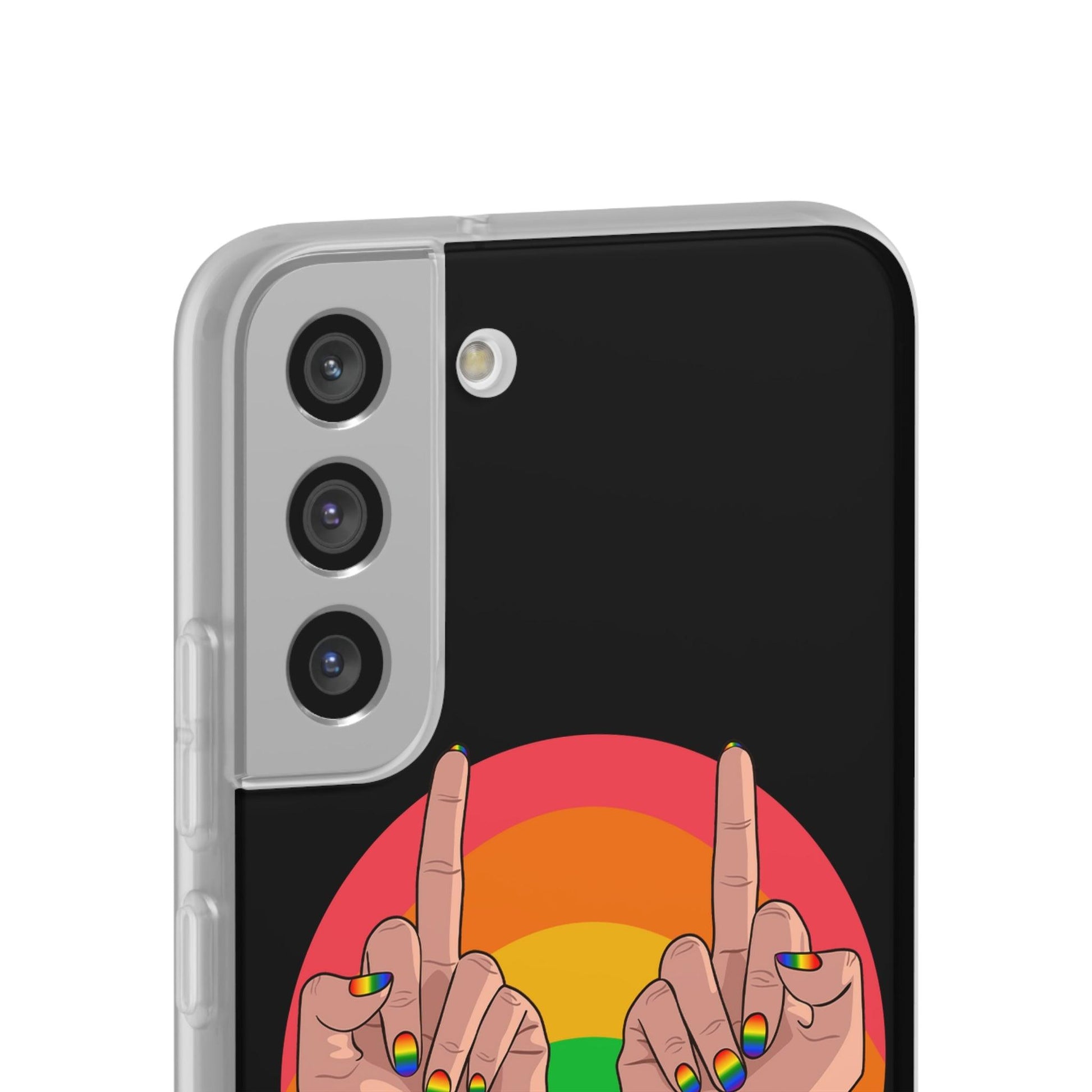 LGBTQWorldwide - ,,GIVE A FUCK" Flexible Handyhülle Accessories, Case, iPhone, iPhone Cases, Phone accessory, Phone Cases, Samsung Cases, silikon, Valentine's Day promotion lgbtq Bekleidung Accessoires unisex Zubehör