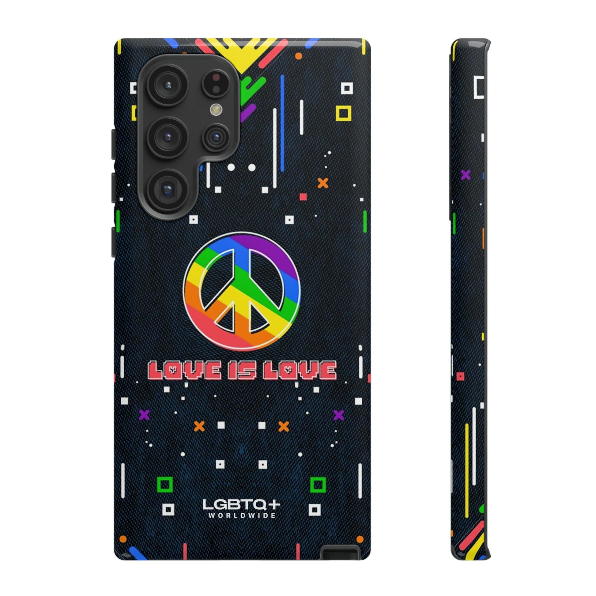 LGBTQWorldwide - ,,PEACE" Doppelgehäuse Handyhülle Accessories, Glossy, iPhone Cases, Matte, Phone accessory, Phone Cases, Samsung Cases, Thermo, Valentine's Day Picks lgbtq Bekleidung Accessoires unisex Zubehör